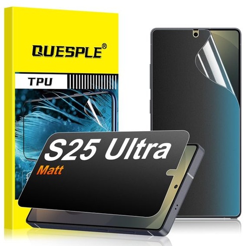 [2 ks] Matná ochranná fólie na displej pro Samsung Galaxy S25 Ultra, 28° antispywarová matná