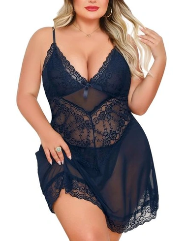 Dámska sexy spodná bielizeň Niwicee Negligee, plus veľkosť, sexy babydoll, sada spodnej bielizne pre