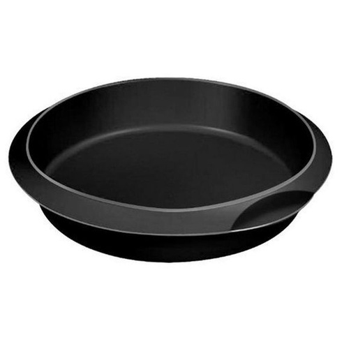 Silikónová guľatá forma na pečenie Lékué, čierna, 24 cm