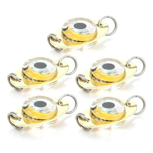 HERCHR 5PCS LED Rybárske návnady Bass Halibut Flasher Rybárske návnady Svetlo Odolné proti korózii