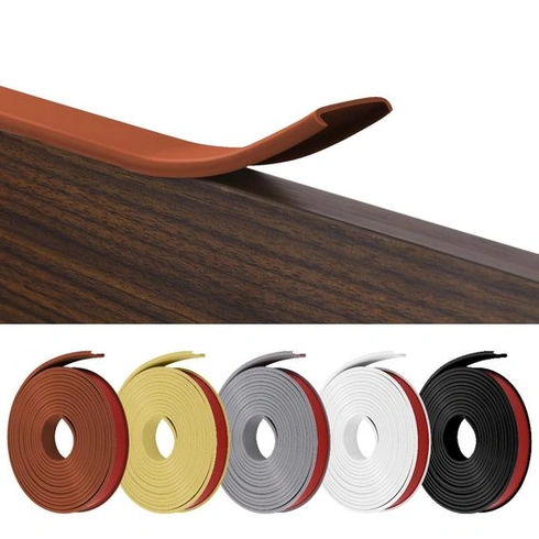 Flintronic samolepicí flexibilní soklová lišta ve tvaru U do kuchyně a koupelny, 3000 mm x 16 mm,