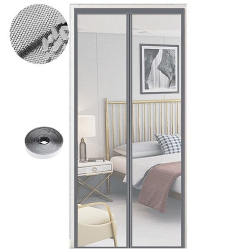 Magnetická sieť proti hmyzu na dvere, rôzne veľkosti, 130 x 220 cm, magnetická clona je ideálna pre