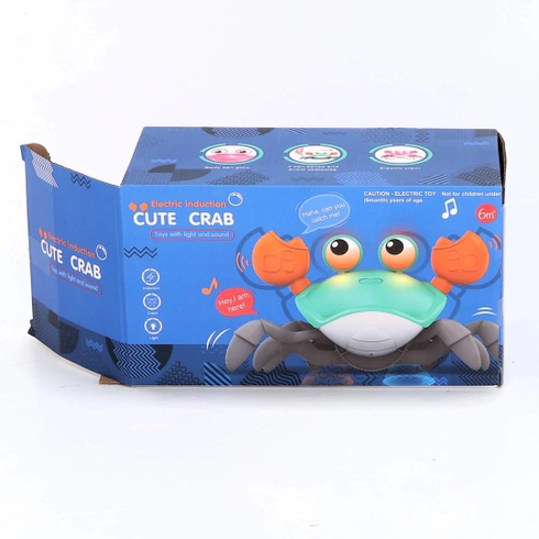 Adeokay Baby chodící krab, hračka pro miminko 1 2 roky starý dárek pro dítě 1 2 roky stará hračka