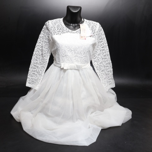 Detské šaty Aibaowedding bielej veľ. 158