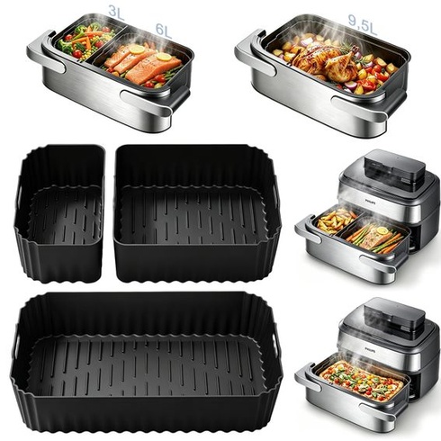 Silikónová forma pre fritézu Philips Steam Airfryer radu 5000 Megabasket 9,5 l 9,5 l/Silikónová