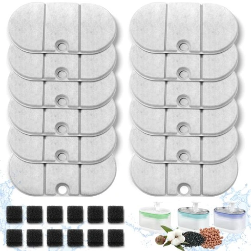 12 balení filtrů do kočičí fontánky
