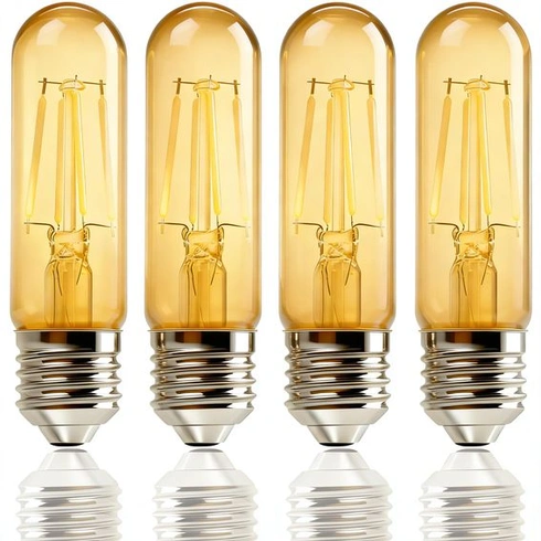 6W T30 E27 LED žiarovka 12V-24V jantárová, nízke napätie