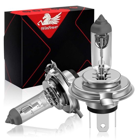 Halogénové žiarovky WinPower H4 P43t 60/55W do svetlometov Hi/Lo 3000K žlté super jasné 12V