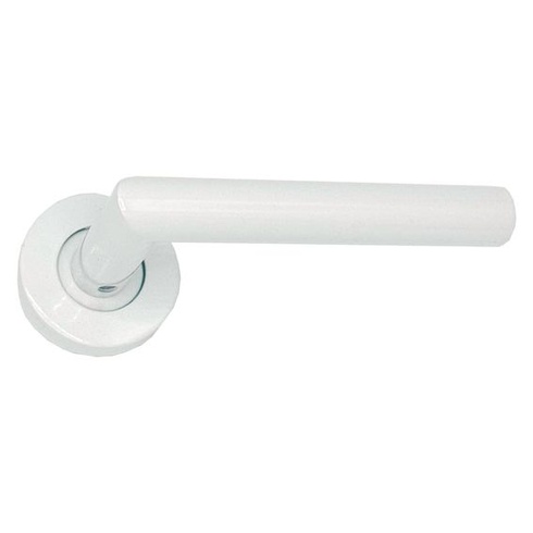 Micel - 05652 - Sada kľučiek s rozetou (53 mm) a pravouhlou pákou, povrchová úprava z nerezovej ocele,