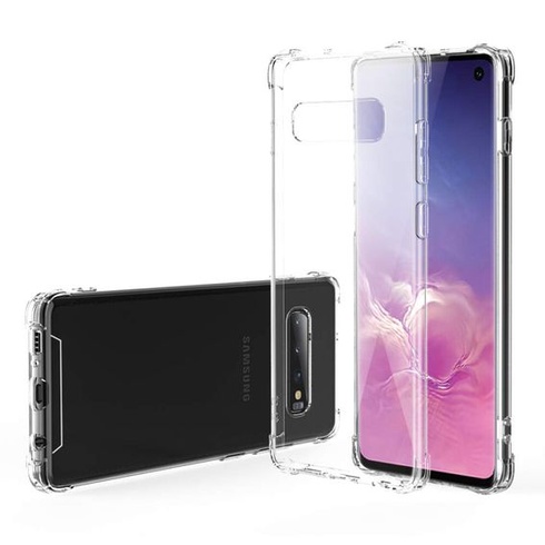Púzdro Totill pre Samsung Galaxy S10, priehľadné ochranné púzdro s mäkkým silikónovým krytom,