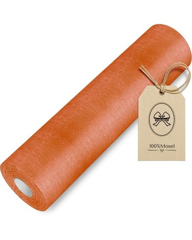 100% netkaný běhoun z moselské netkané textilie, v terakotové barvě (30 cm x 25 m), terakotový