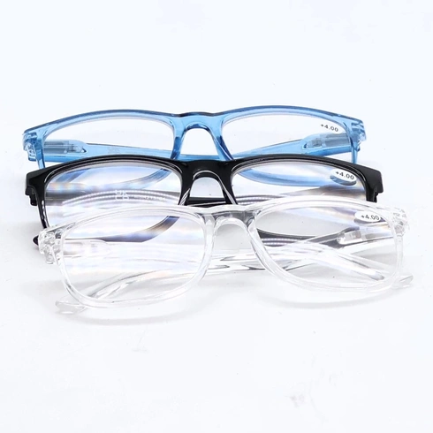 Dioptrické wayfarer okuliare, + 4.00