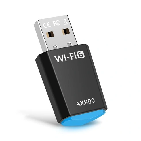 USB WiFi adaptér pre PC, AX900 Mbps USB WiFi 6 WLAN adaptér Dual Band 2.4G/5GHz, ovládače na CD