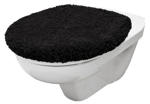 Poťah na toaletné sedátko Brandsseller 38x48 cm s výrezom, vyrobený z mäkkej mikrovláknovej tkaniny,