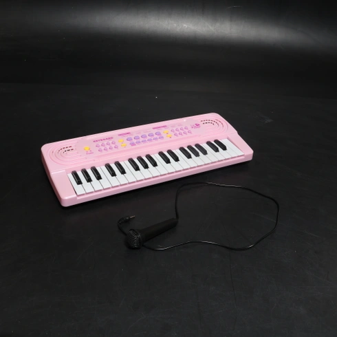 Elektronické klávesy pre deti vo veku 3, 4, 5, 6, 7 a 8 rokov, piano s mikrofónom, multifunkčné