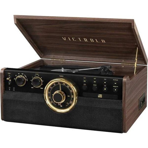 Gramofón Victrola VTA-270B Empire čierny / hnedý - Náhradný obal, nový výrobok