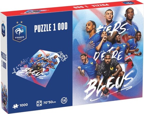 Megableu – Oficiálne puzzle FFF s 1000 dielikmi – Pride of the Blue Football – Puzzle s francúzskym