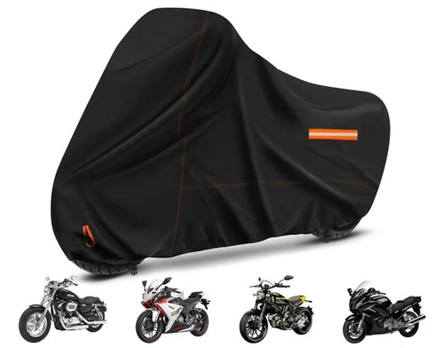Venkovní plachta na motocykl Enzeno, 245x106x125cm, vodotěsná plachta na motocykl 245x105x125cm