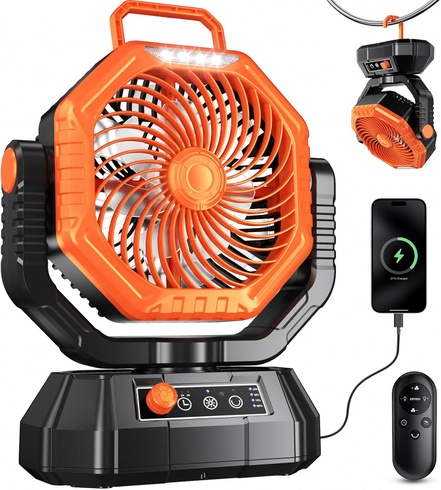 Oranžový ventilátor VTHW TT-15