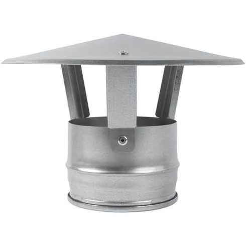 Kryt kouřovodu komína Vent Systems 100 mm - Kryt kamna/komína z pozinkované oceli s dešťovou