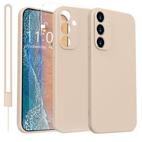 Pouzdro na telefon pro Samsung Galaxy A15 s [2 ochrannými fóliemi na displej] [1 šňůrkou na krk],
