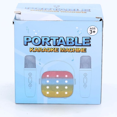 Karaoke automat Dislocati s 2 karaoke mikrofónmi Bluetooth, veľkonočné darčeky, detská hračka pre