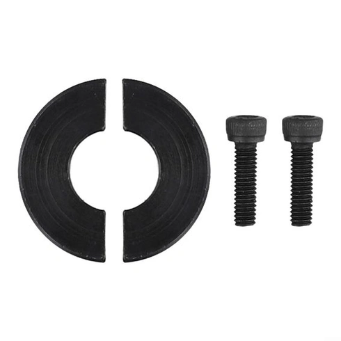 Upínací krúžok na ochranu hriadeľa, dvojito delený, 10 mm až 40 mm, verzia z čiernej ocele (13 mm)