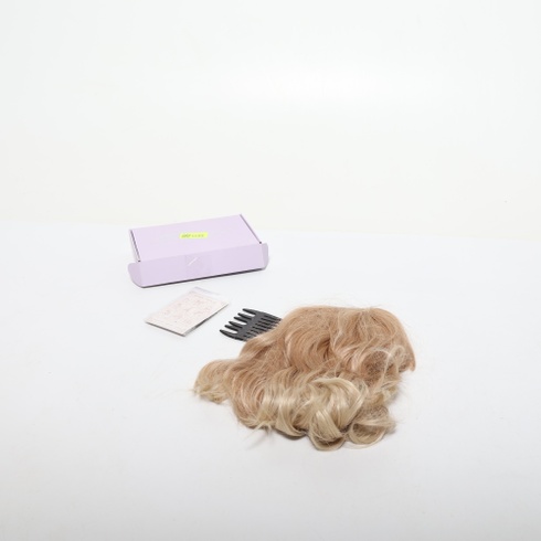 BARSDAR Krátka vlnitá medovo blond parochňa s ofinou, krátka vlnitá blond parochňa pre ženy, mäkké
