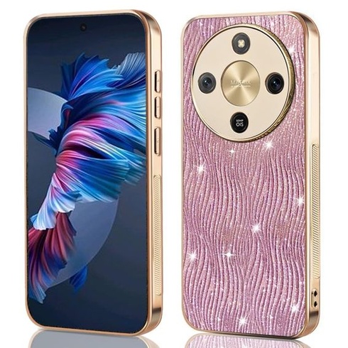 Puzdro na telefón pre Honor Magic 8 Lite/Magic 8 Lite/X9D, kožené puzdro s módnou a lesklou