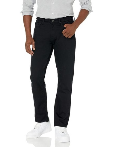 Pánske strečové džínsy Amazon Essentials Athletic Fit - ukončené farby, 28W / 28L, čierne