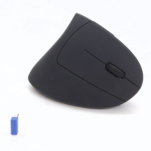 Bezdrôtová vertikálna ergonomická myš TECKNET 4800 DPI Bezdrôtová myš 4800 DPI Čierna