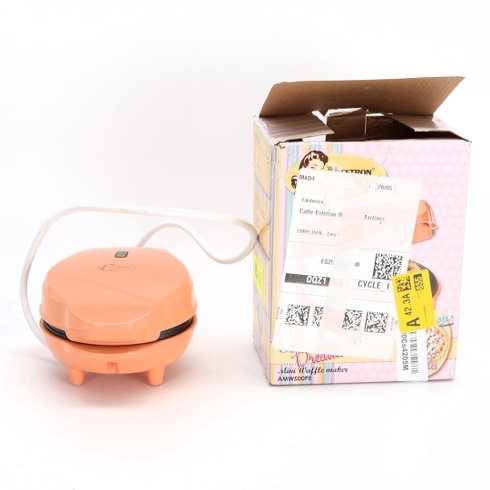 Bestron mini vaflovač na klasické vafle 10cm, malý vaflovač vrátane nepriľnavej vrstvy, ideálny