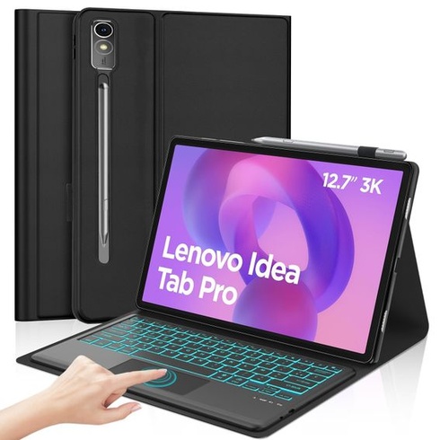 IVEOPPE pouzdro s klávesnicí pro Lenovo Idea Tab Pro 12,7 palce 2025 s touchpadem, francouzské