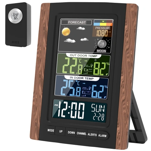 Meteostanica WS-HY biela sklo, plast, kov