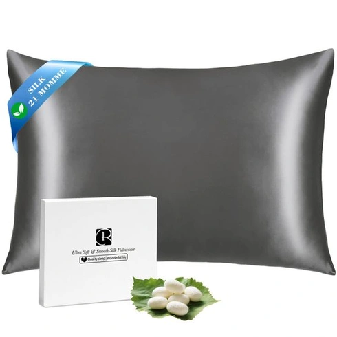 Obliečka na vankúš Ravmix Hodváb 30x50 Mulberry Silk, pre vlasy a pokožku, antracitová Antracitová