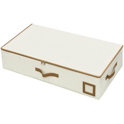 Úložný box pod posteľ Gabbrielli Home & More – ľan 1200D, skladací, rozmerovo stabilný, veko a zips,