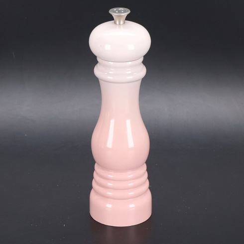 Mlynček na soľ Le Creuset, ABS plast, 6,2 x 6,2 x 20,8 cm, keramický mlecí mechanizmus, ružová