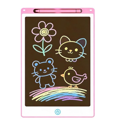 LCD grafický tablet, 8,5 palca, ružový, s perom, prenosný, pre deti, flexibilný LCD displej,