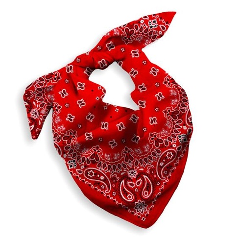 Bavlnená šatka, paisley šatka na krk, unisex, 1 balenie, červená