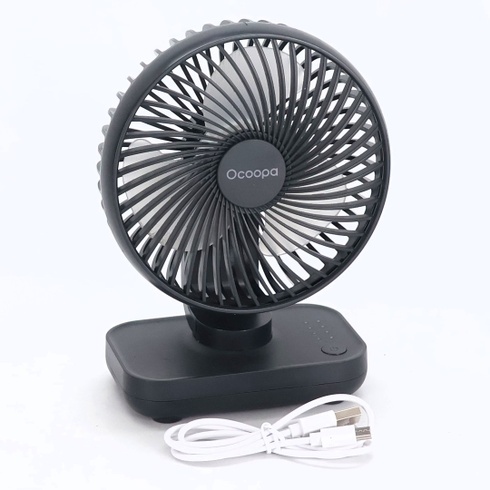 OCOOPA USB ventilátor Ultra tichý - 4000mAh stolný ventilátor, 4 rýchlosti, mini ventilátor pre