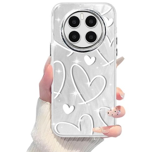 Pouzdro WOWUDI pro Oppo REALME 12 PRO+ 5G/REALME 12 PRO 5G, roztomilý design srdce pro dívky a