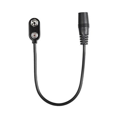NOVÝ 1 KS 9V bateriový klip konvertor Snap zástrčka 2,1 mm * 5,5 mm zásuvka pro kytarový efektový