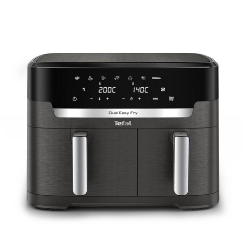 Fritéza teplovzdušná Tefal EY942HE0 Dual Easy Fry XXL čierna/sivá - Vrátené do 14 dní
