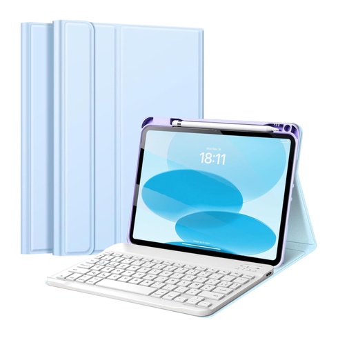Pouzdro s klávesnicí EYERIYO pro iPad modrá
