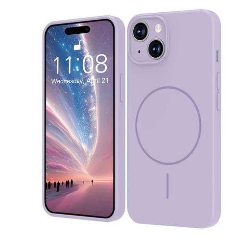Púzdro pre iPhone 13 kompatibilné s MagSafe, prémiové silikónové púzdro s podšívkou z mikrovlákna