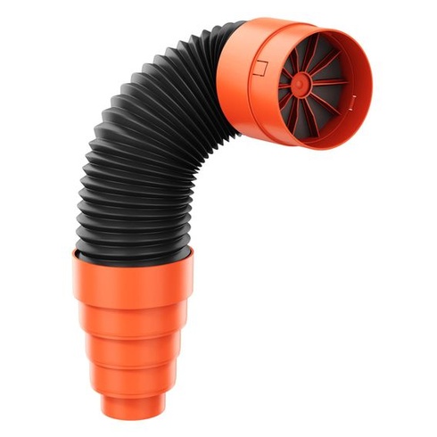 Odvzdušňovací komín KRONO-PLAST 125 mm s redukčným kusom