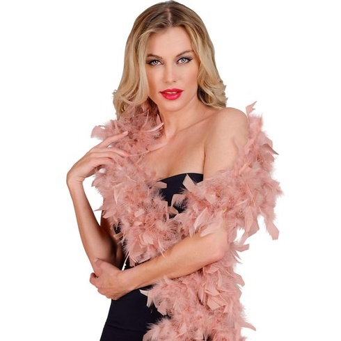 W WIDMANN MILANO Párty móda - Perové boa, dĺžka cca 180 cm, páperová šatka, doplnok, tematická párty,