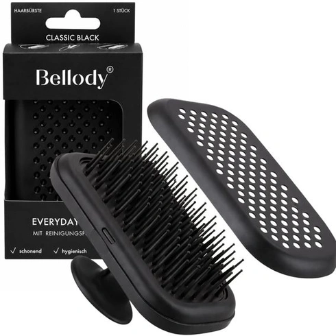 Bellody® - Kefa na vlasy s patentovanou čistiacou funkciou - Čistenie v priebehu niekoľkých sekúnd,