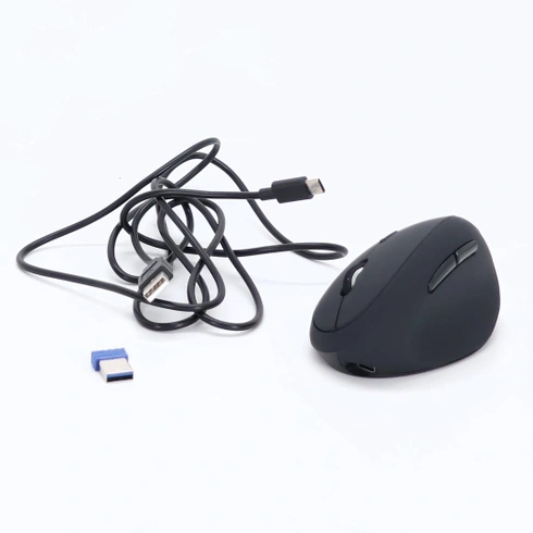 Ergonomická Bluetooth myš TECKNET, dobíjacia bezdrôtová myš s 3 zariadeniami (BT 5.0/3.0 + 2.4G), 6