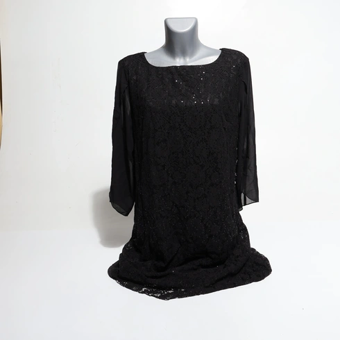 Dámske čierne šaty vel.2XL
